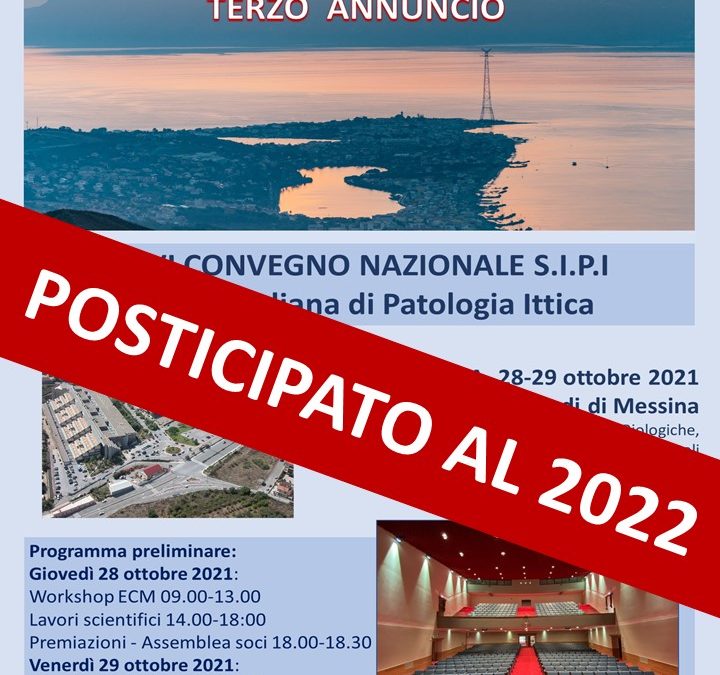 XXVI Convegno SIPI 2021-POSTICIPATO AL 2022